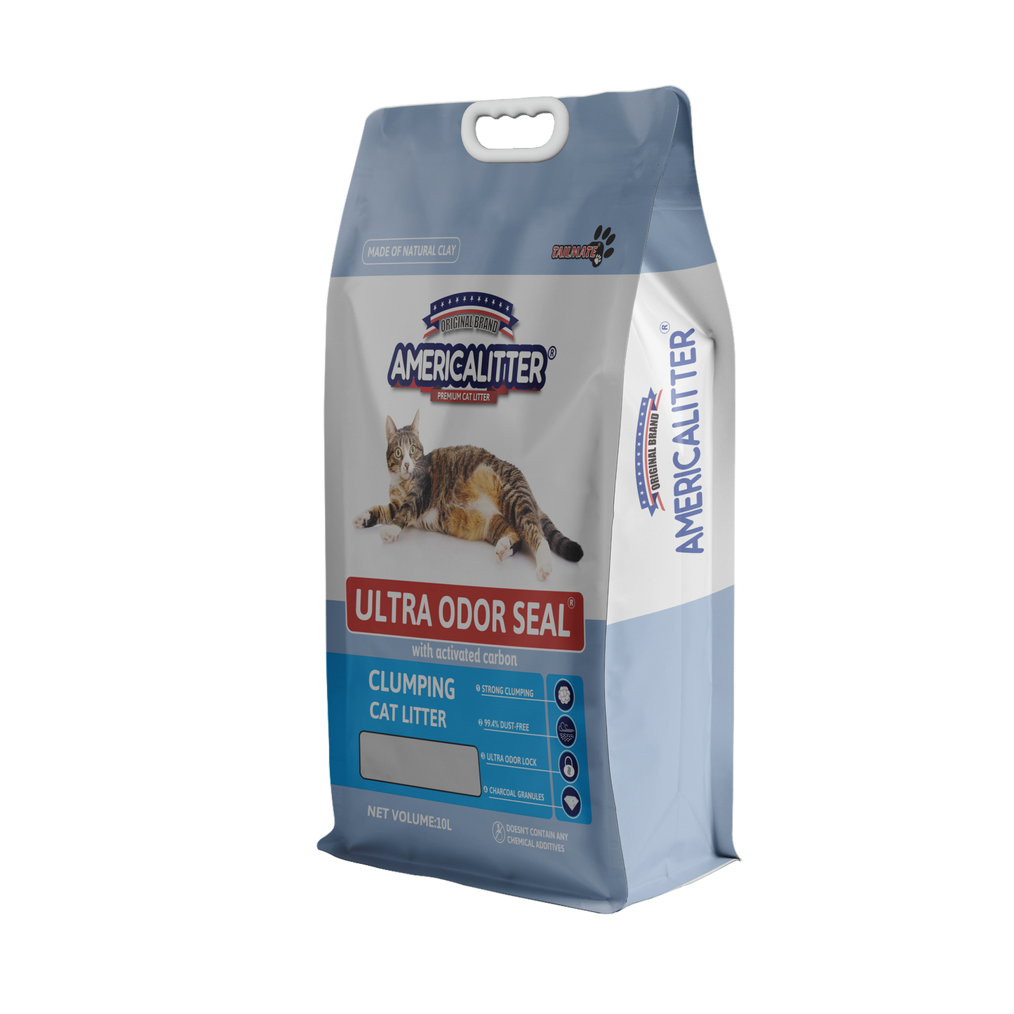 AmericaLitter Arena para Gatos Ultra Odor Seal 15 Kg