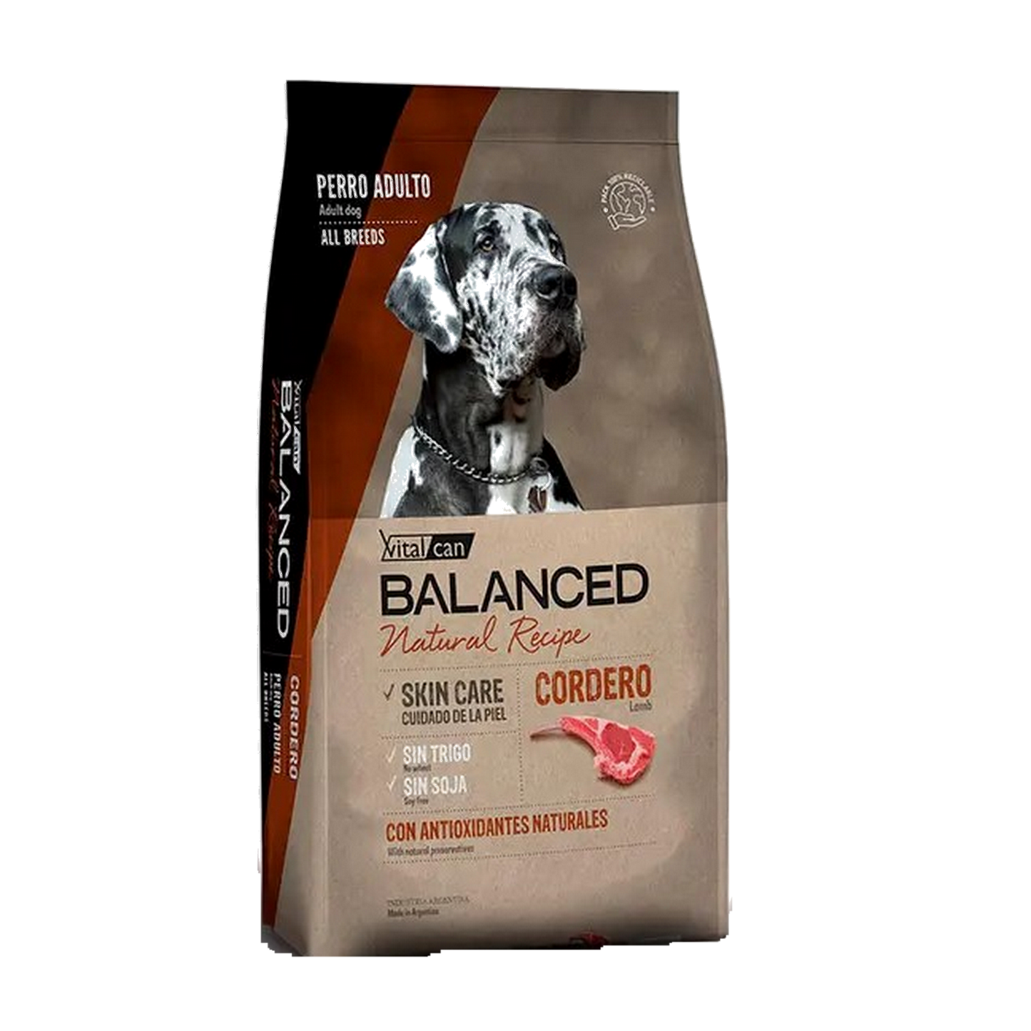Balanced Perro Adulto Todas las Razas Receta Natural Cordero 15 Kg