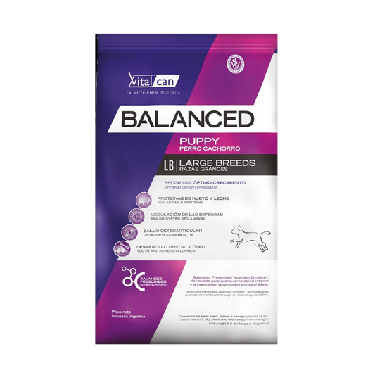 Balanced Perro Cachorro Raza Grande 15 Kg
