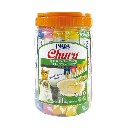 Churu Gato Variedades Atún y Pollo 50 Tubos 700 Gr